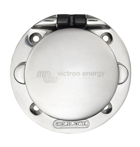 Victron power connection stainless steel 32A CEE socket