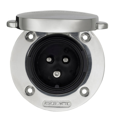 Victron power connection stainless steel 16A CEE socket