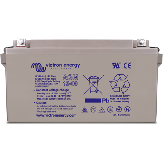 Victron 12V/240Ah AGM Deep Cycle Batterie mit Innengewindepol M8