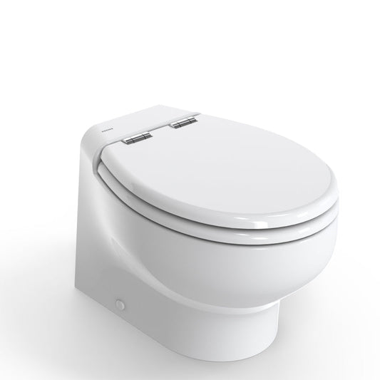 Tecma Silence Plus 2G Toilette 12V Deep-Short weiß, Softclose, All in one 2 Tasten, Magnetventil